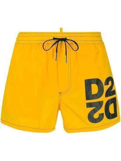 Dsquared2 плавки-шорты с кулиской и логотипом D7B8G3020ISA01