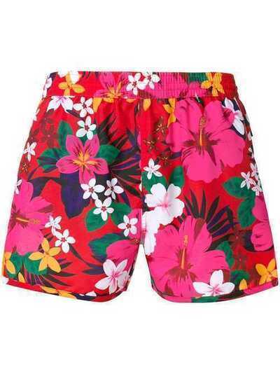 Ami Paris пляжные шорты с цветочным принтом E18BW03391