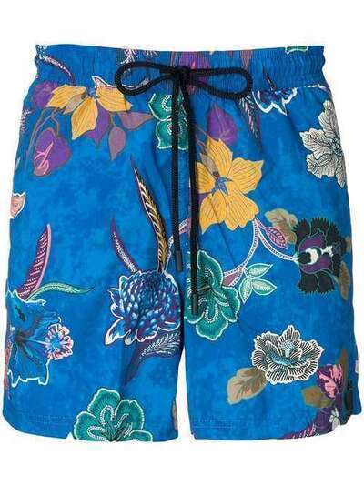 Etro плавательные шорты с цветочным принтом 1B1004121