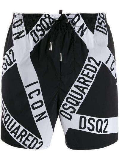 Dsquared2 плавки-шорты с логотипом D7B6G25401200BLACK