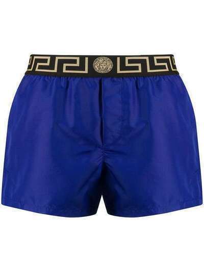 Versace плавки-шорты с узором Greca ABU01022A232415