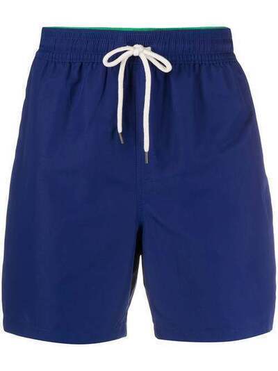 Polo Ralph Lauren плавки-шорты с кулиской и вышитым логотипом 710777751011