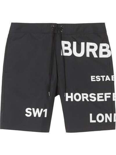 Burberry плавки-шорты с принтом Horseferry 8021904