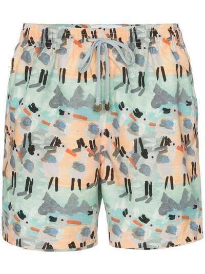 Timo Trunks пляжные шорты с принтом LONGPREPCHIRPCHIRP
