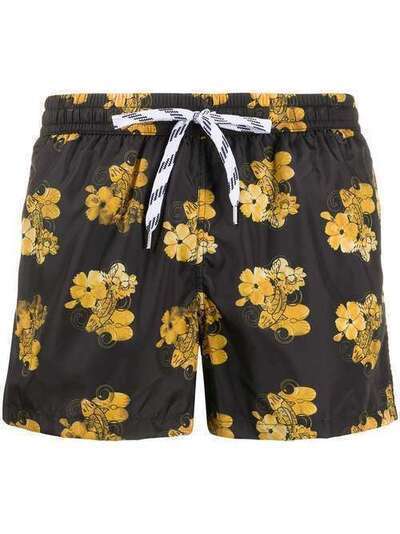 Nos Beachwear плавки-шорты с кулиской и цветочным принтом NB20407V1