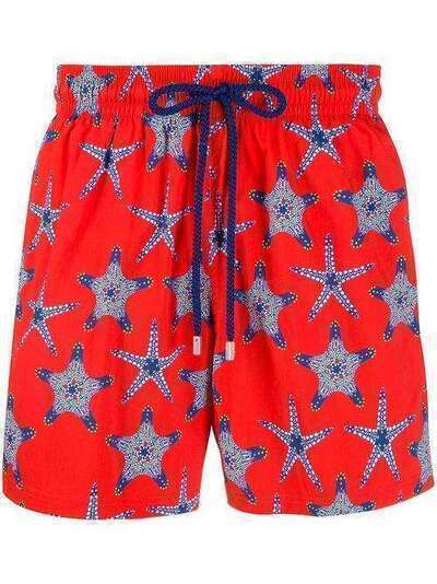 Vilebrequin плавки-шорты Moorise с принтом Starfish Dance MSOU0F05MOORISE