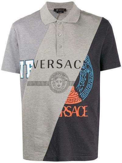 Versace рубашка-поло со вставками A85110A231240