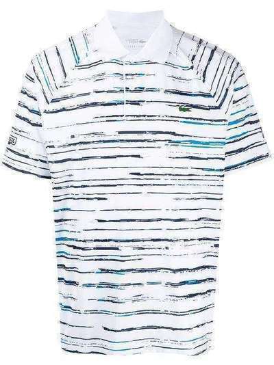 Lacoste полосатая рубашка-поло с вышитым логотипом DH7973
