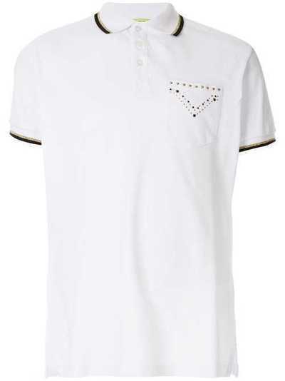 Versace Jeans Couture рубашка-поло с нагрудным карманом и заклепками B3GTB7P536571