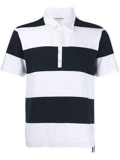 Thom Browne рубашка-регби с полосками 4-Bar MJP106A02212