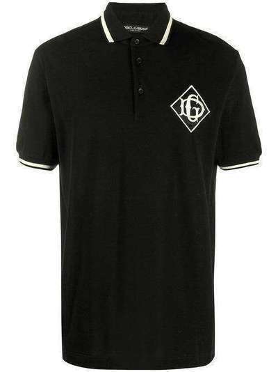 Dolce & Gabbana рубашка-поло с вышитым логотипом G8LB0ZG7TWE