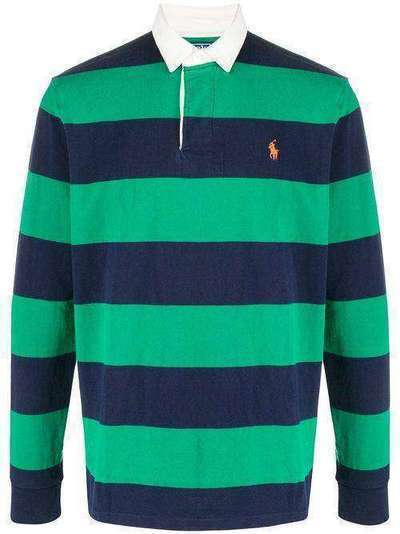 Polo Ralph Lauren рубашка-поло в полоску с логотипом 710791169