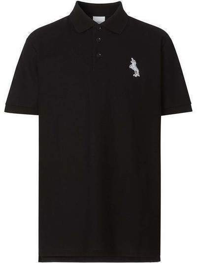 Burberry рубашка-поло с аппликацией 8029895