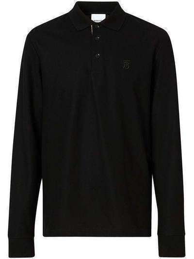 Burberry рубашка-поло с вышитой монограммой 8021947