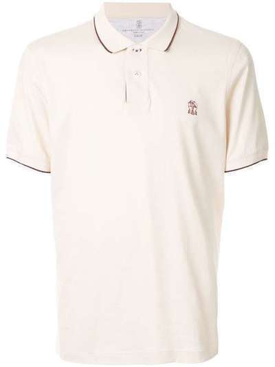 Brunello Cucinelli рубашка-поло с вышитым логотипом M0T619759GCB485