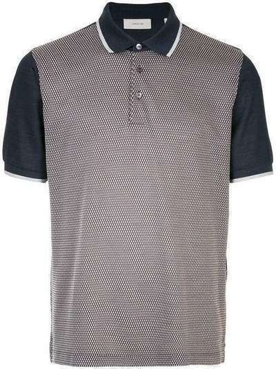 Cerruti 1881 рубашка-поло с контрастными рукавами и узором C37H9EI07038
