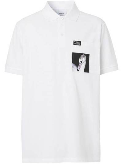 Burberry рубашка-поло с принтом 8029894