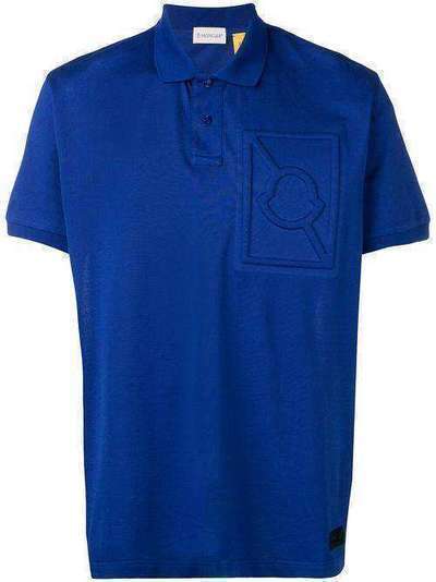 Moncler футболка-поло с тисненым логотипом 830050084673