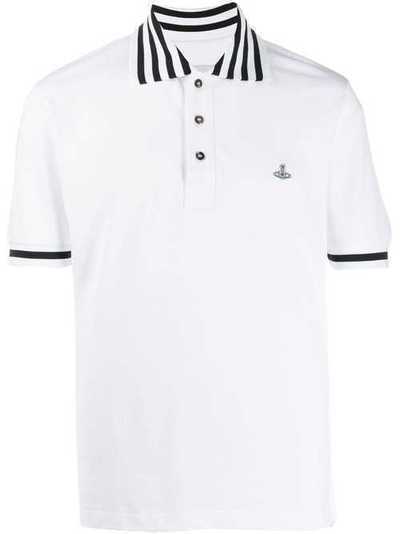 Vivienne Westwood рубашка-поло с контрастными полосками S25GL0025S23142