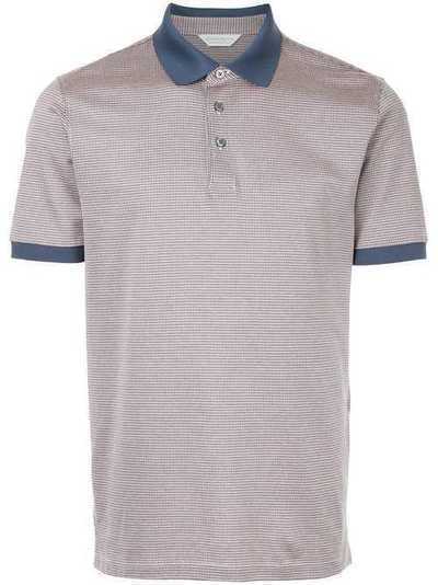 Gieves & Hawkes houndstooth polo shirt G37H9ER10073