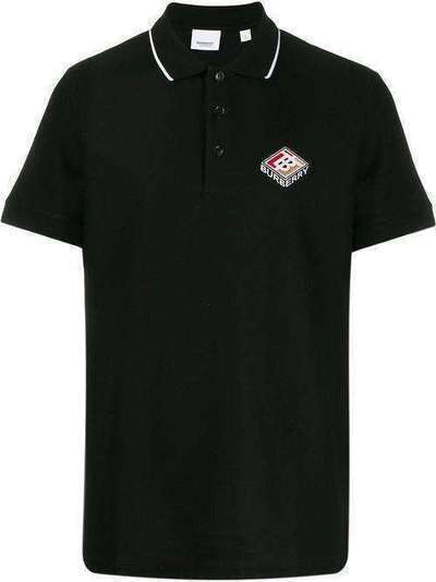 Burberry рубашка-поло с вышитым логотипом 8021833
