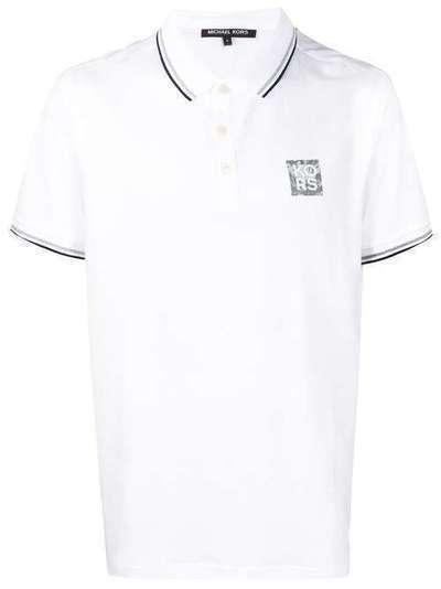 Michael Kors рубашка-поло с отделкой в полоску CU95HHM4ZC