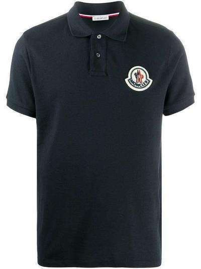 Moncler рубашка поло с нашивкой-логотипом 8A7110084556