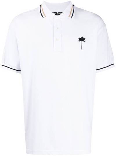 Palm Angels рубашка-поло с вышивкой PMGB010R207500280110