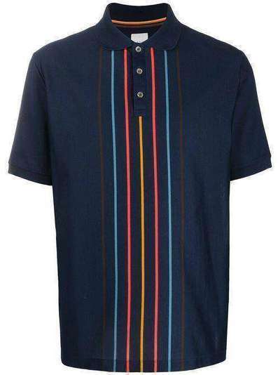 Paul Smith рубашка-поло с контрастными полосками M1R937TA01012