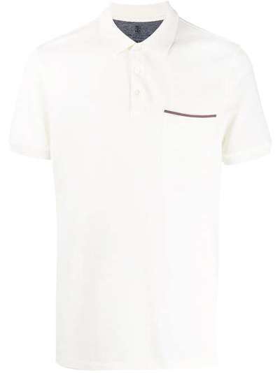 Brunello Cucinelli рубашка-поло с нагрудным карманом M0T638313CJ431