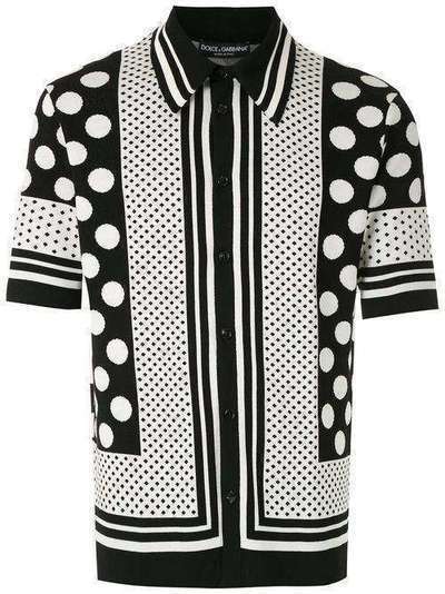 Dolce & Gabbana рубашка поло в горох GX847TJASHU