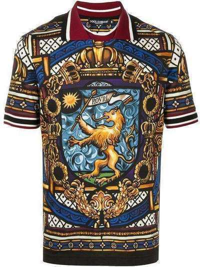 Dolce & Gabbana рубашка поло с принтом G8LA1TFI7IV