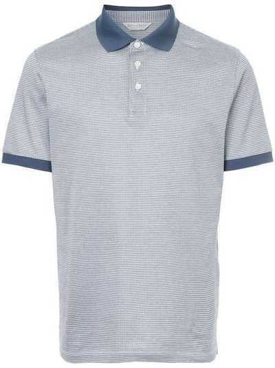 Gieves & Hawkes houndstooth polo shirt G37H9ER10037
