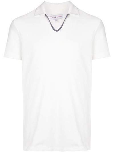 Orlebar Brown рубашка-поло с короткими рукавами 27165