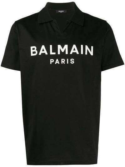 Balmain рубашка-поло с логотипом TH01184Z410