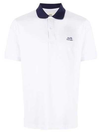 Kent & Curwen рубашка-поло с контрастным воротником K39H9TM160