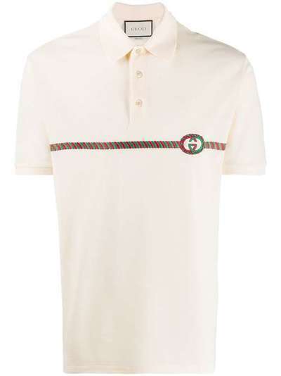 Gucci рубашка-поло с вышитым логотипом GG 598957XJB0V