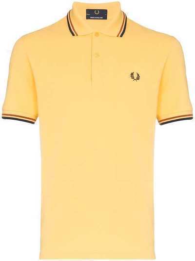 Fred Perry рубашка-поло с отделкой в полоску M12