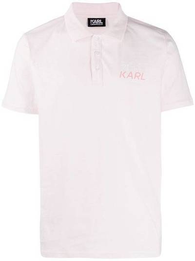 Karl Lagerfeld рубашка-поло с логотипом 755074592241