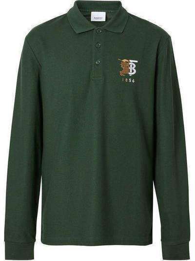 Burberry рубашка-поло с вышитым логотипом 8025759