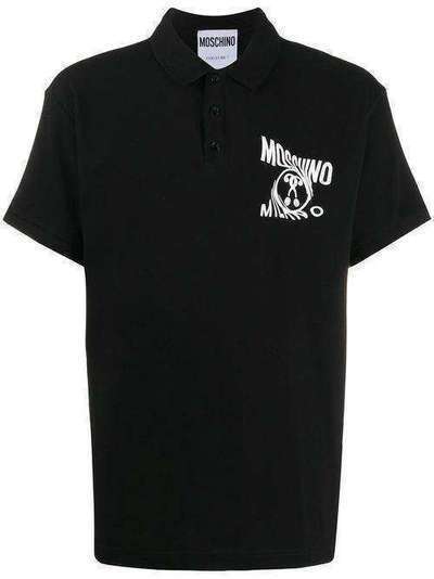 Moschino рубашка-поло с логотипом A12050242
