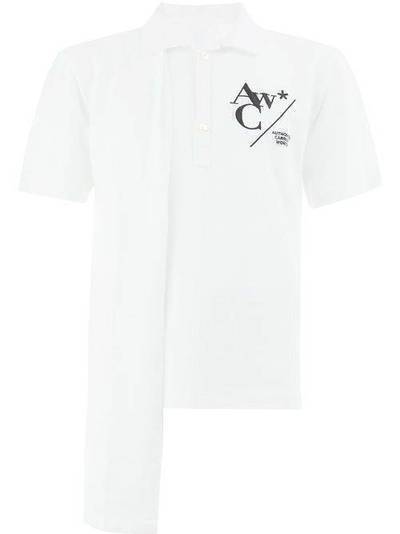 A-COLD-WALL* асимметричная рубашка-поло с логотипом P3
