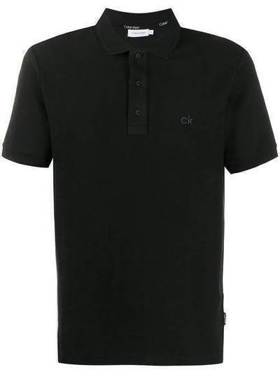 Calvin Klein рубашка-поло с вышитым логотипом K10K104919