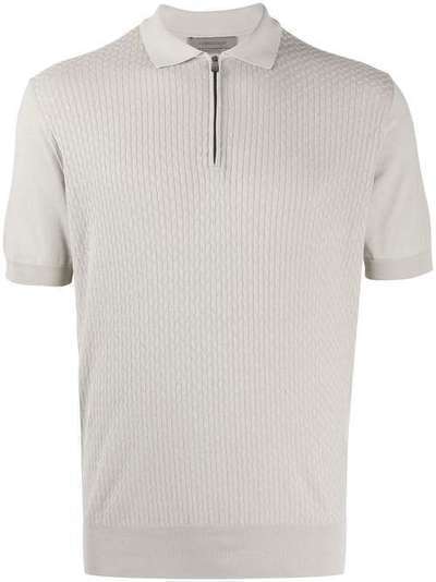 Corneliani однотонная рубашка-поло 85M50E0125189