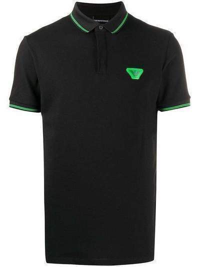 Emporio Armani рубашка поло с короткими рукавами и нашивкой-логотипом 3H1F931J46Z
