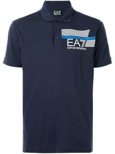 Ea7 Emporio Armani рубашка поло с логотипом 3HPF17PJ02Z