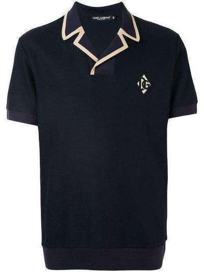 Dolce & Gabbana рубашка поло с нашивкой-логотипом DG G8LK1ZG7VRV