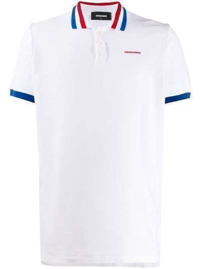 Dsquared2 рубашка-поло с отделкой в полоску S71GL0030S23497
