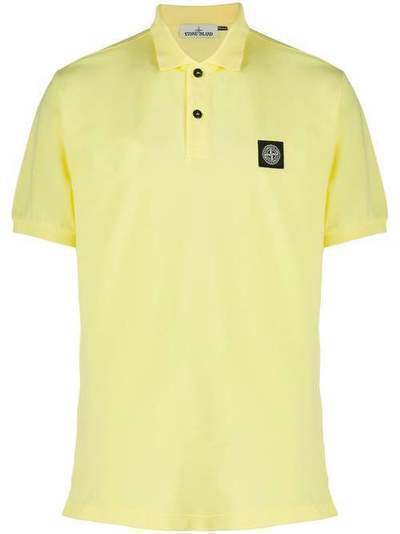 Stone Island рубашка-поло с нашивкой-логотипом MO721522R39