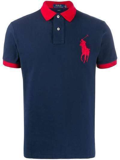 Polo Ralph Lauren рубашка-поло с вышивкой Pony 710766855001